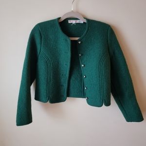 Vintage talbots cropped wool blazer jacket